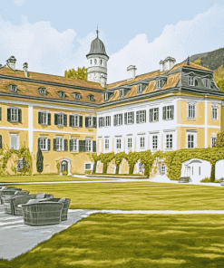 Schloss Luberegg Castle in Austria Diamond Painting