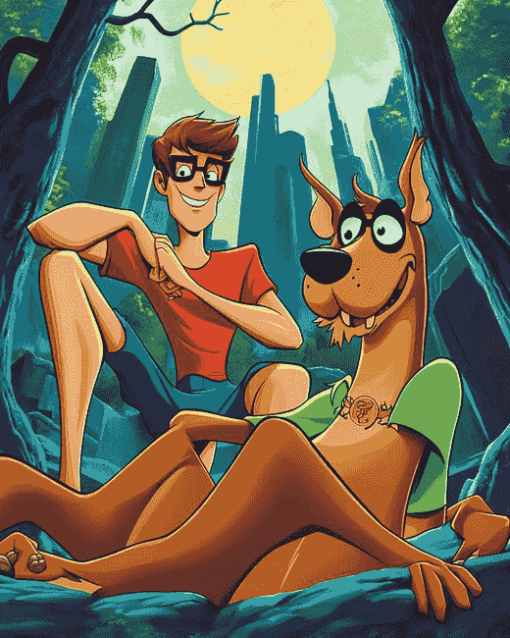 Scooby Doo and Plastic Man Animation Diamond Painting