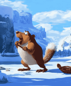 Scrat Ice Age Adventure Diamond Painting