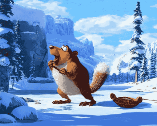 Scrat Ice Age Adventure Diamond Painting