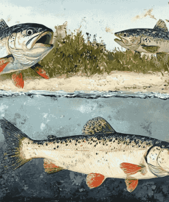 Sea Trout Fish Diamond Painting