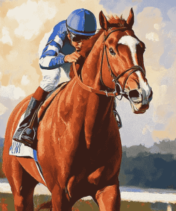 Secretariat Big Red Horse Diamond Painting