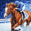 Secretariat Racing Legend Diamond Painting