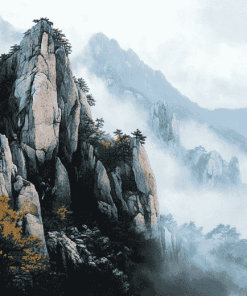 Seoraksan Mountain Views Diamond Painting