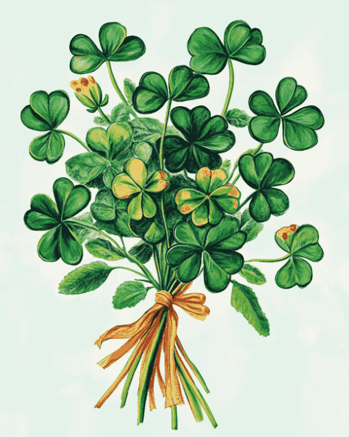 Shamrock Leaf Bouquet Diamond Painting