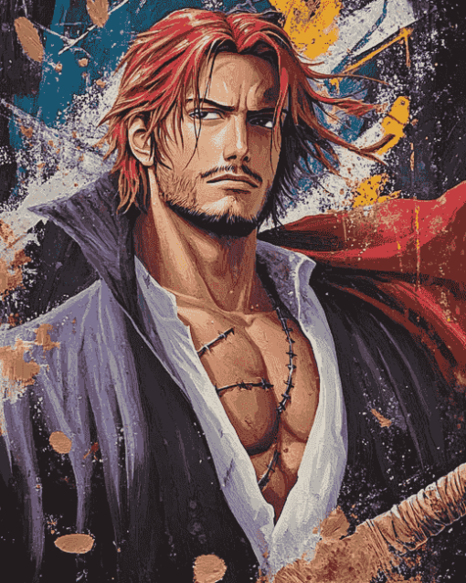 Shanks from One Piece Diamond Painting