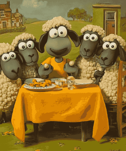 Shaun The Sheep Animation Diamond Painting