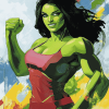 She Hulk Animation Diamond Painting