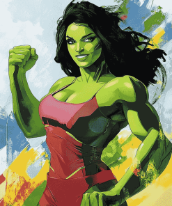 She Hulk Animation Diamond Painting