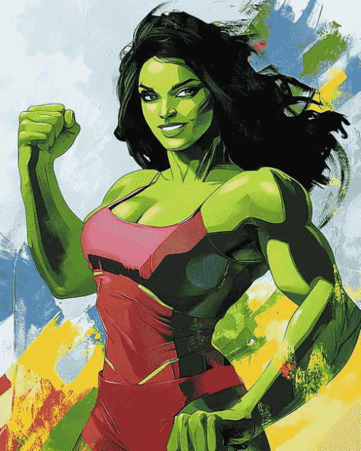 She Hulk Animation Diamond Painting