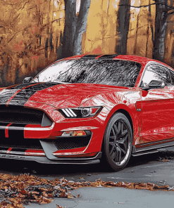 Shelby Mustang Car Engines Diamond Painting