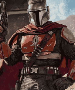 Sheriff Mandalorian Art Diamond Painting