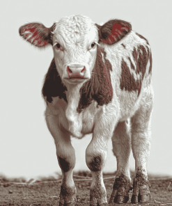 Shorthorn Calf Art Diamond Painting