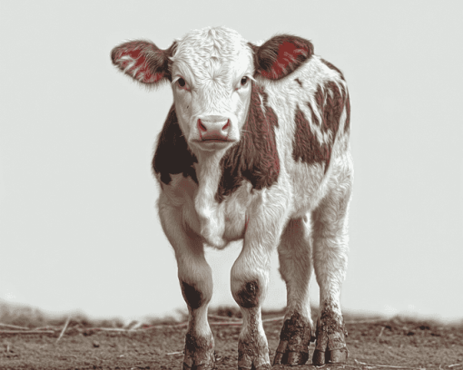 Shorthorn Calf Art Diamond Painting