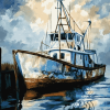 Shrimp Boat Engines Diamond Painting