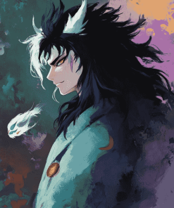 Side Profile of Naraku Anime Diamond Painting