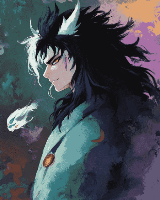 Side Profile of Naraku Anime Diamond Painting