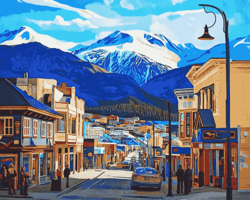 Skagway Alaska Cityscapes Diamond Painting