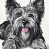 Skye Terrier Puppy Diamond Painting