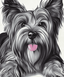 Skye Terrier Puppy Diamond Painting