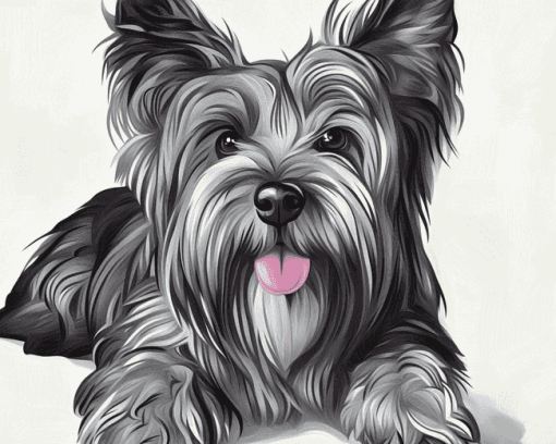 Skye Terrier Puppy Diamond Painting