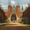 Smithsonian Castle Architectural Diamond Painting