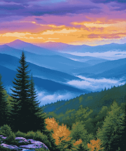 Smoky Mountain Scenes Diamond Painting