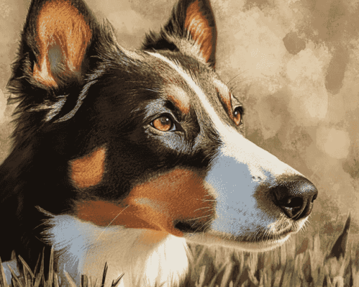 Smooth Collie Puppies Diamond Painting