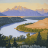 Snake River Scenic View Diamond Painting