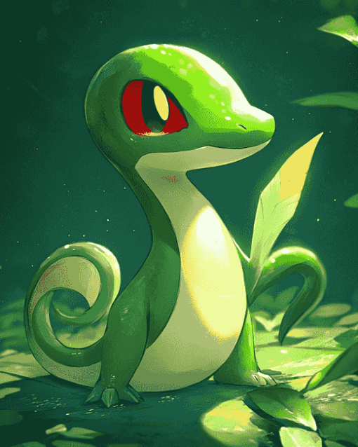 Snivy Adventure Pokemon Diamond Painting