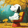 Snoopy and Woodstock Cartoon Diamond Painting