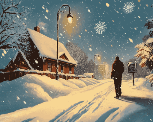 Snowfall Series Movie Poster Diamond Painting