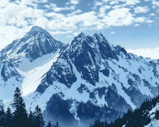 Snowy Mountains National Park Diamond Painting