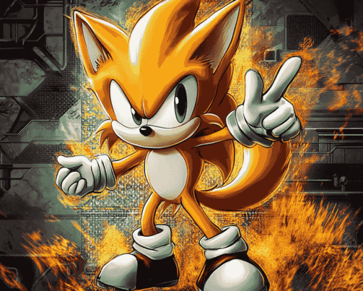 Sonic Miles Tails Prower Animation Diamond Painting