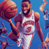 Space Jam Animation Characters Diamond Painting