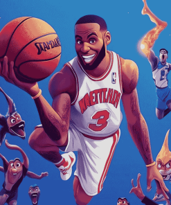 Space Jam Animation Characters Diamond Painting