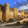 Spain Muralla De Vila Fortress Diamond Painting