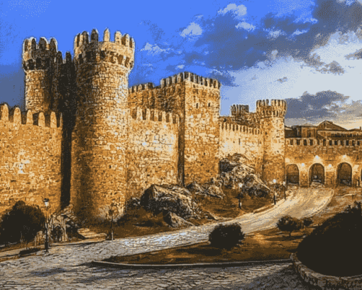 Spain Muralla De Vila Fortress Diamond Painting