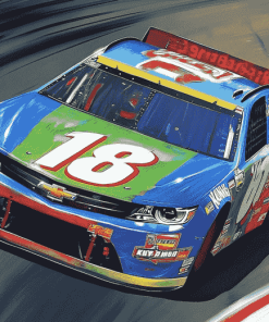 Speedy Kyle Busch Cars Diamond Painting