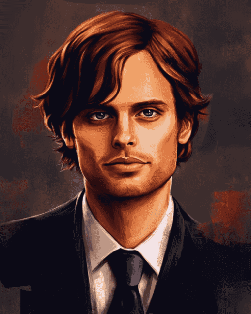 Spencer Reid Cartoons Diamond Painting