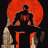 Spider Man Silhouette Superhero Diamond Painting