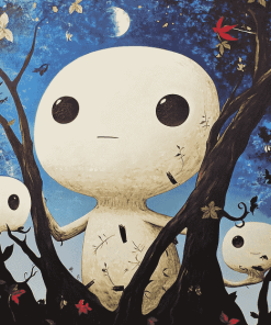 Spirited Kodama Fantasy Diamond Painting