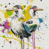 Splatter Birds Diamond Painting