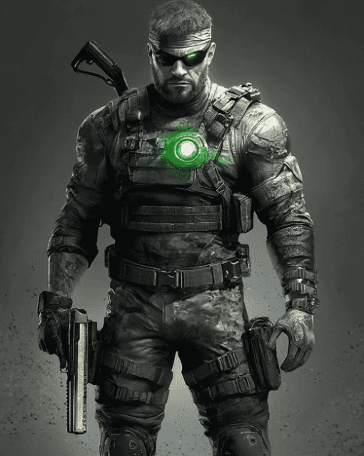 Splinter Cell Sam Fisher Action Diamond Painting