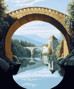 Spreuer Bridge Scenic Diamond Painting