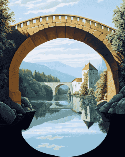 Spreuer Bridge Scenic Diamond Painting