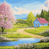 Spring Country Landscapes Diamond Painting