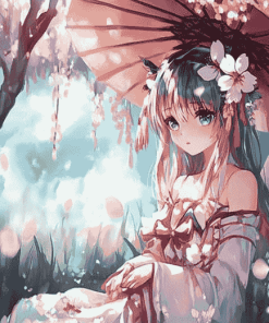 Spring Fairy Anime Art Diamond Painting