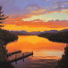 Squam Lake Sunset Diamond Painting