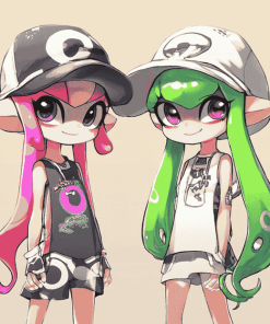 Squid Sisters Animation Diamond Painting